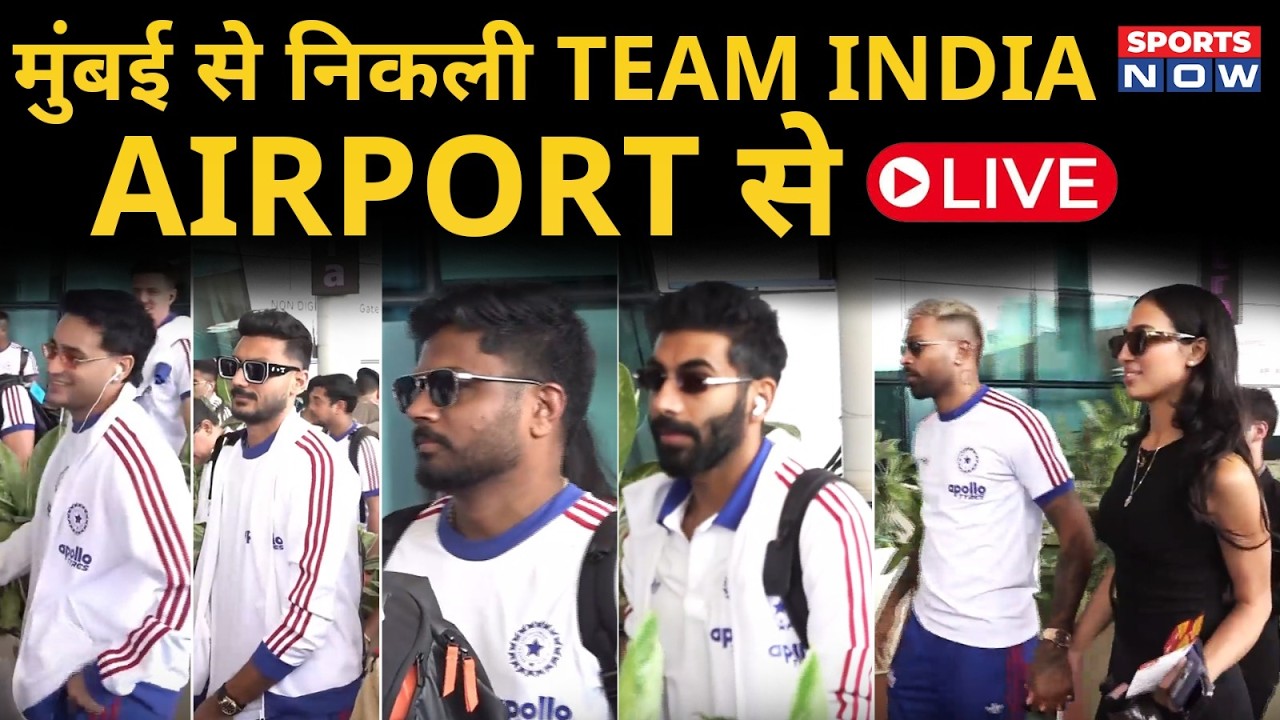 🔴LIVE: Team India Departs from Mumbai to Ahmedabad | Mission Final On | IND vs NZ WC Final | Hardik