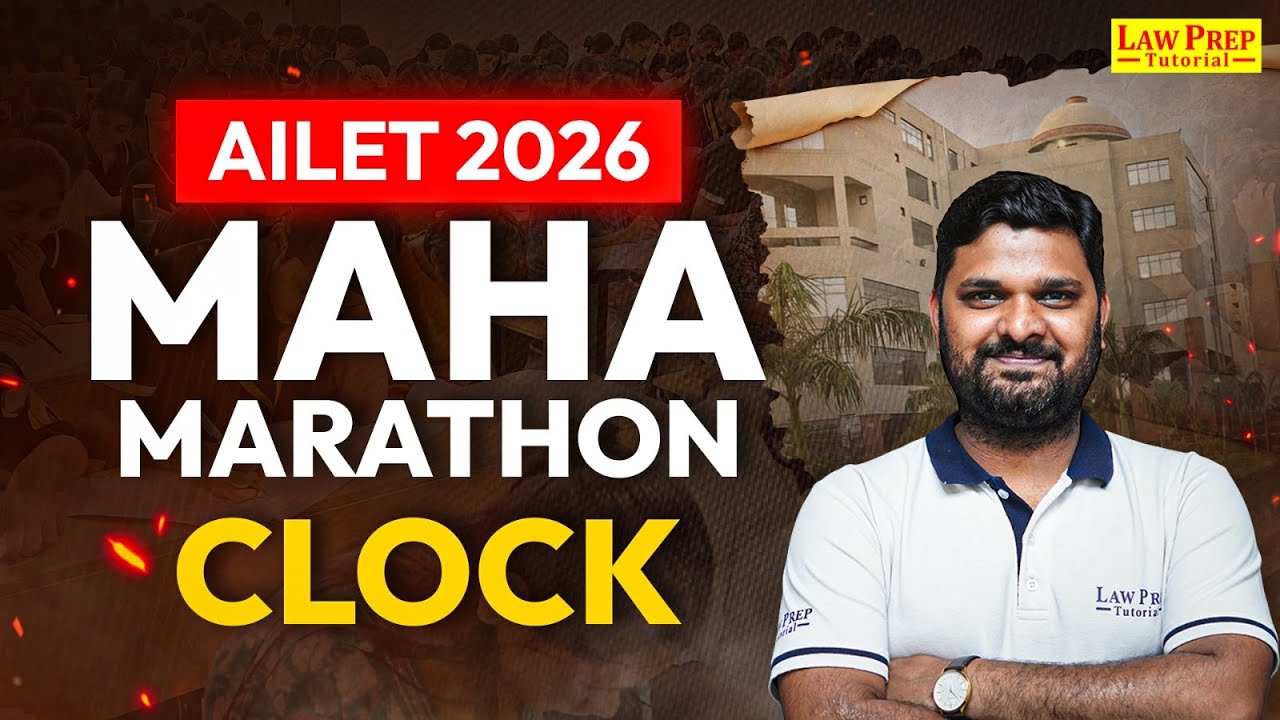 Clock: Maha Marathon Class | AR for AILET and Other Law Entrance Exams | By Yogesh Sir