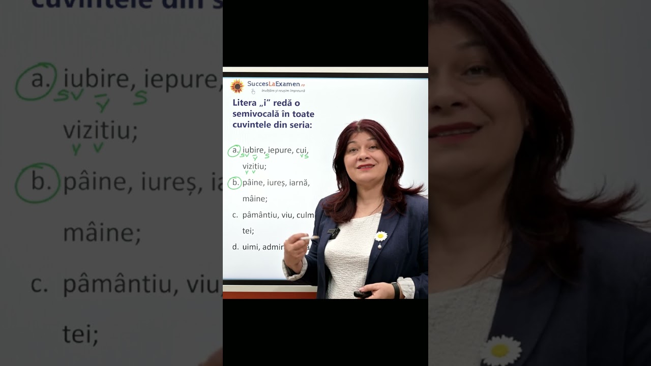 🚨 Capcană la Română: Știi când „i” este vocală sau semivocală? - Admitere MAI, Evaluare Națională