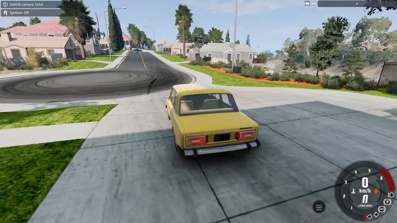 VAZ 2106 | Realistic Driving with a Steering Wheel in BeamNG.drive