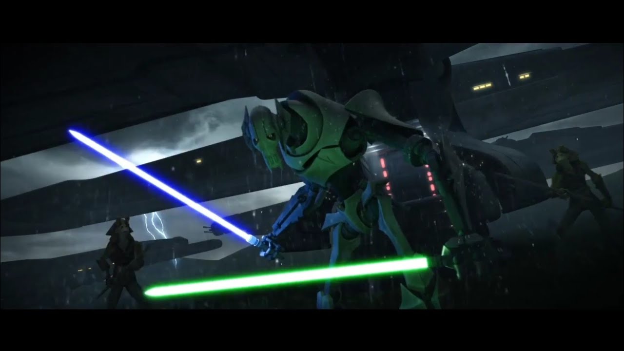 Star Wars The Clone Wars - General Grievous Vs. Gungans