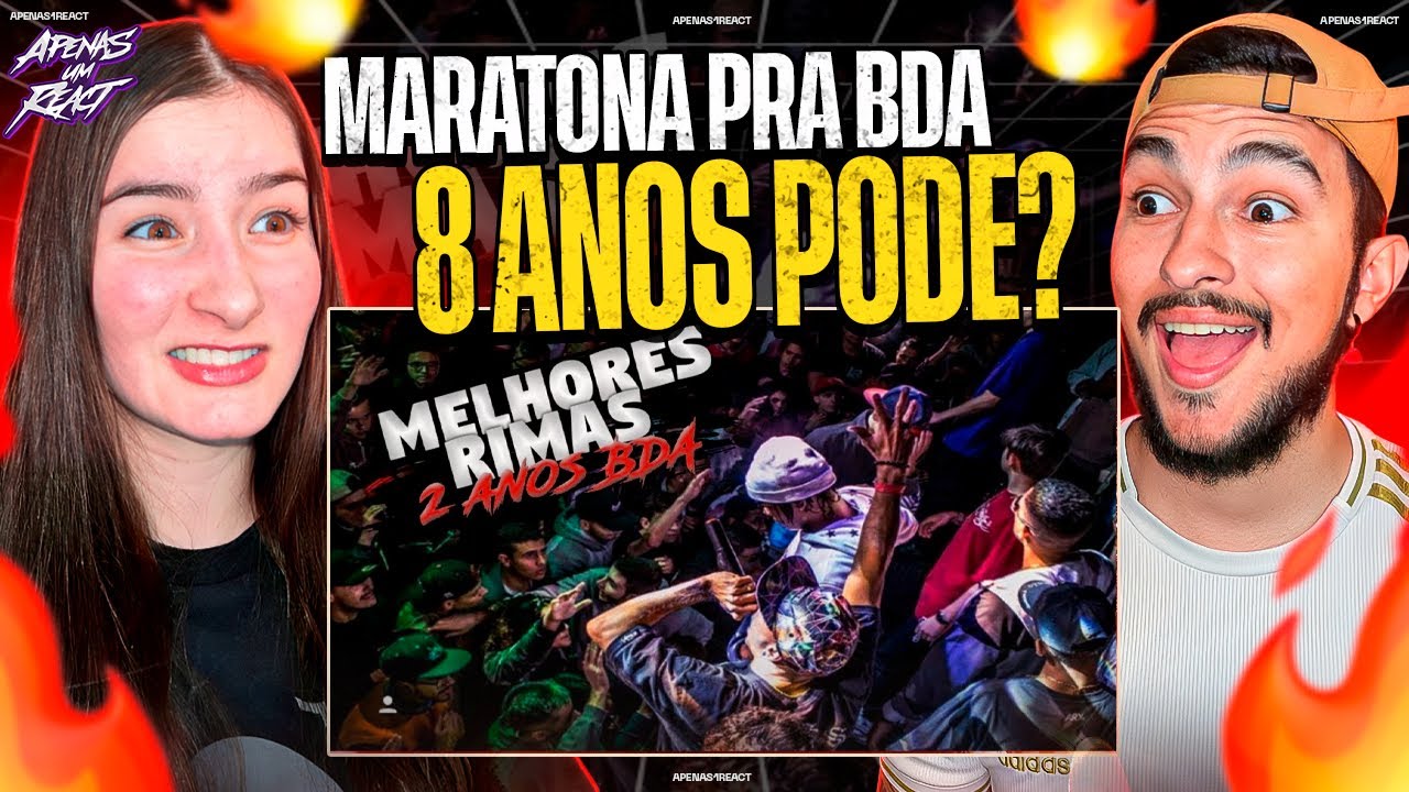 Apenas um react | Melhores rimas bda 2 anos - Batalha de trio | Many Rimas HD