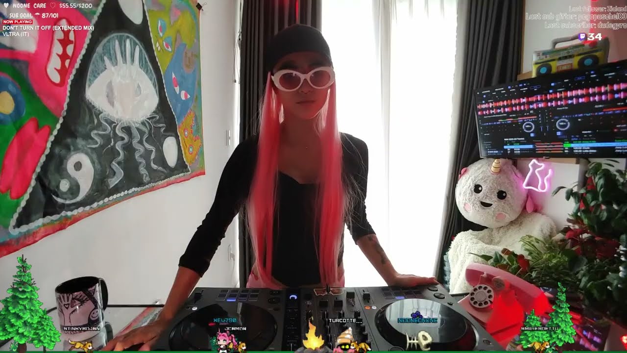 dJ girl next door | twitch stream 3 feb