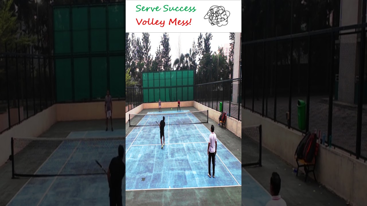 Serve Success, Volley Mess! #tennis #tennisshorts #tennisreels #reels #volley #tennisserve