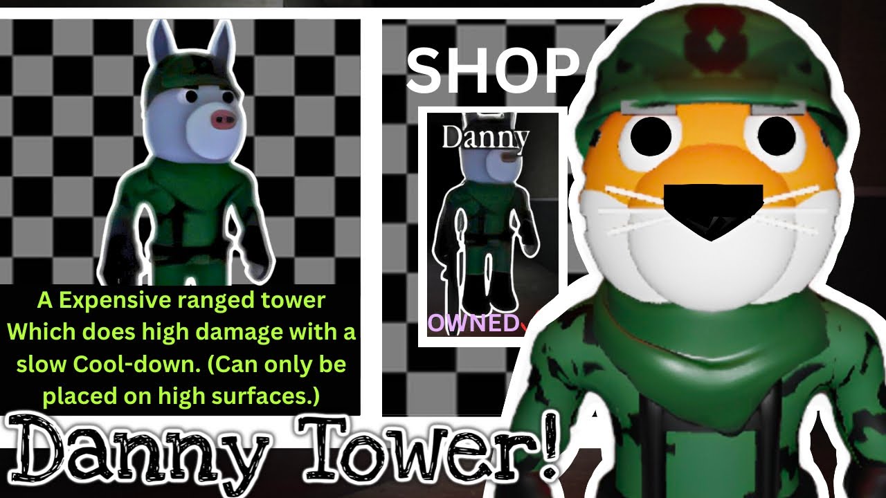 How To GET - THE DANNY TOWER & ESCAPE (BREAKOUT) in PIGGY: BASE DEFENSE! - Roblox