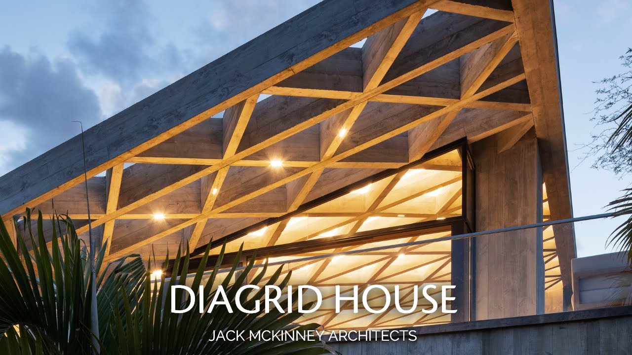 Diagrid: the House with a 56-ton Cantilevered Concrete Roof