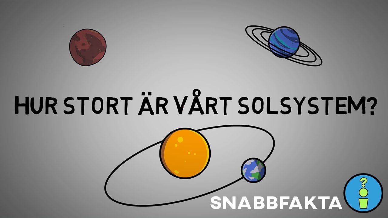 HUR STORT ÄR VÅRT SOLSYSTEM? (GIGANTISKT)