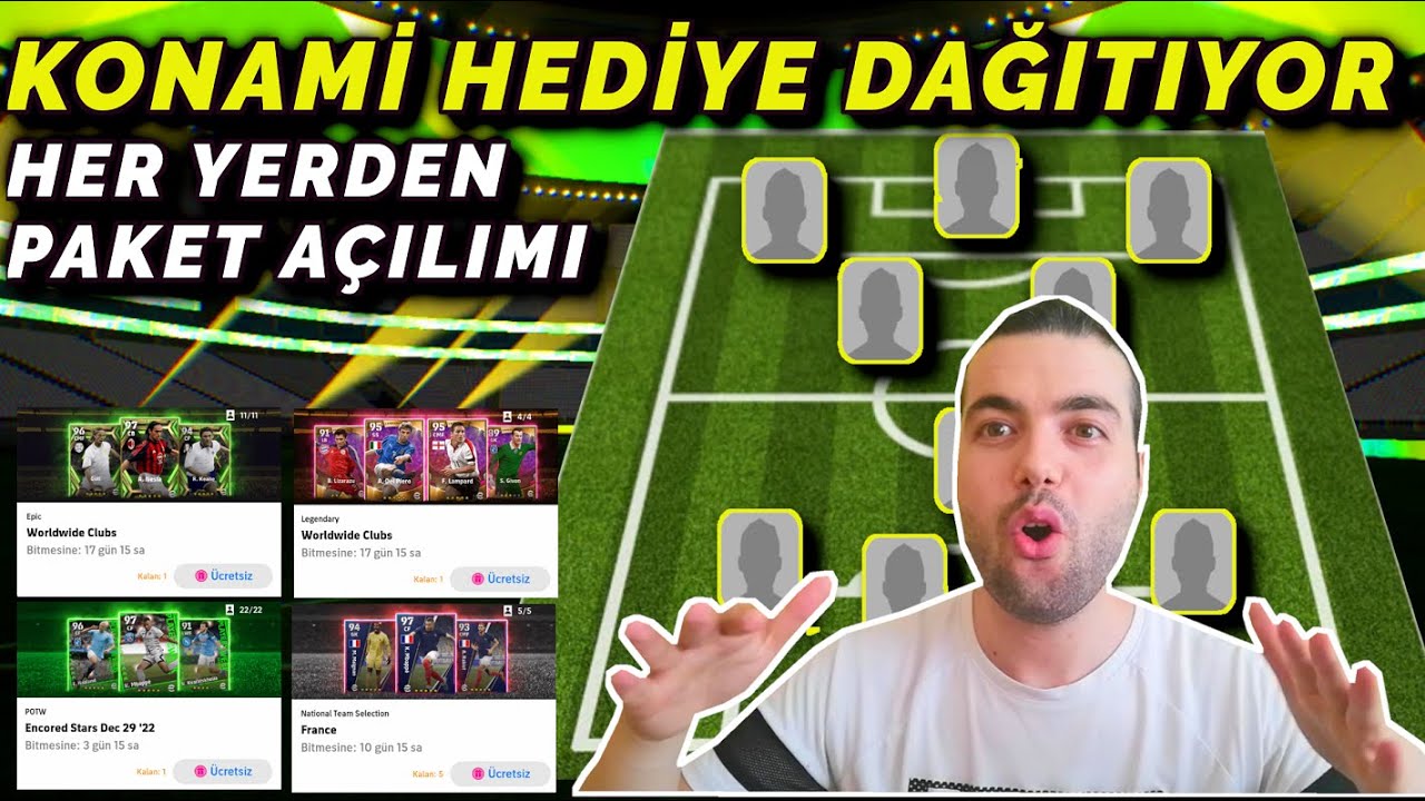 KONAMİNİN VERDİĞİ TÜM HEDİYELERLE 2 GÜNLÜK HESABI FULLEME (eFootball 2023 Mobile)