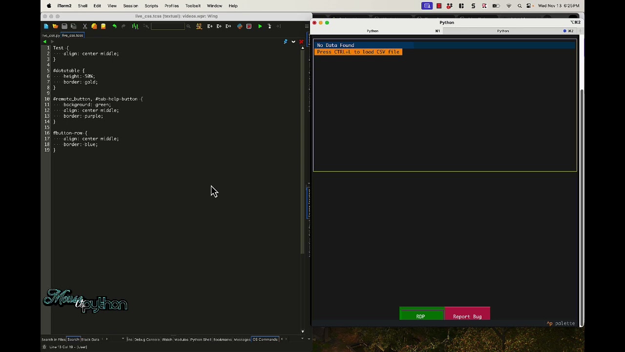 Updating TUI Interfaces Live with Python and Textual