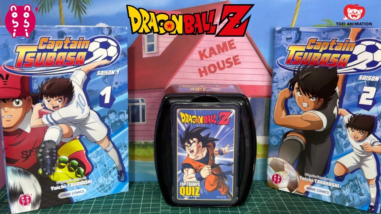 DRAGON BALL Z top trump card game y capitain TSUBASA anime cómic 
