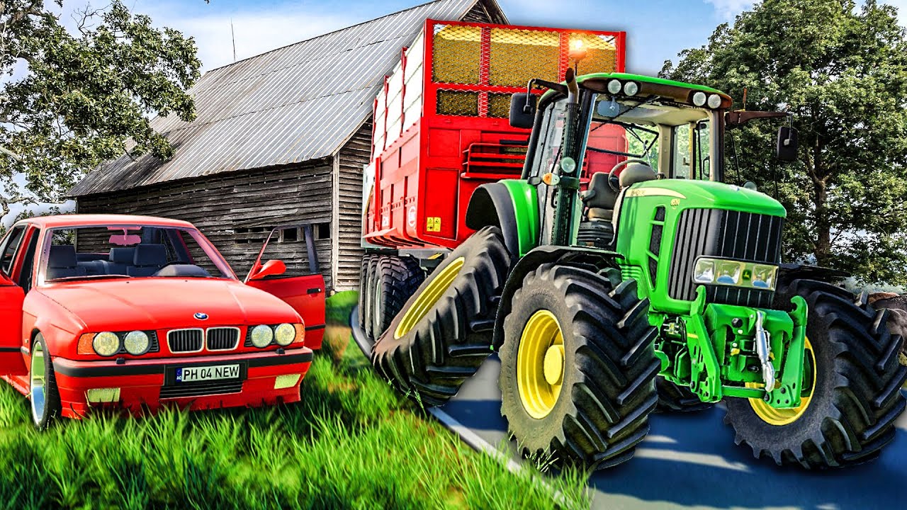 Il tord l'axe de direction et la roue du John Deere | (RolePlay) Farming Simulator 19