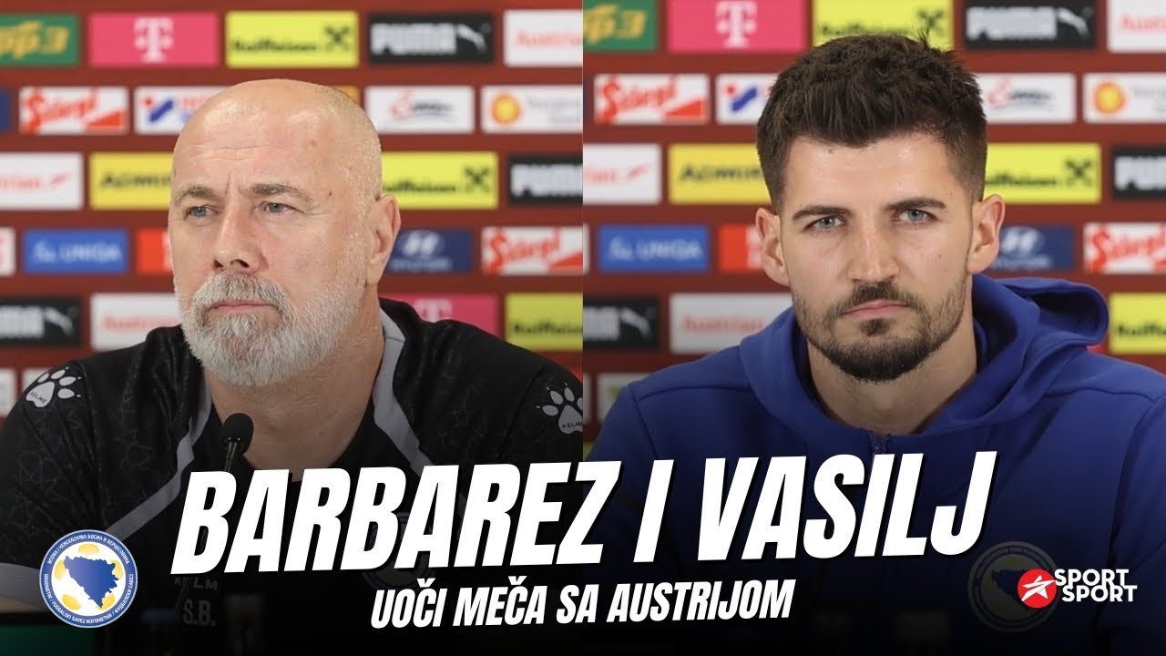 BARBAREZ I VASILJ UOČI MEČA SA AUSTRIJOM | PRESS KONFERENCIJA