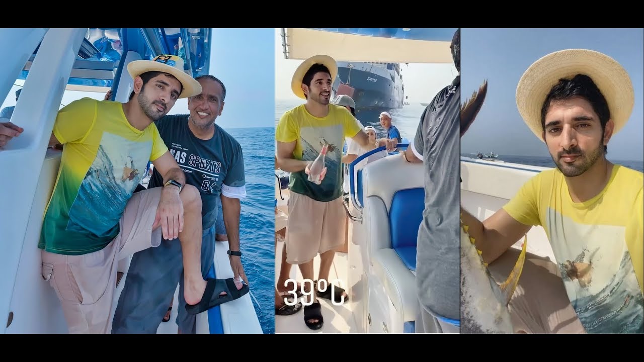 Sheikh Hamdan (فزاع 𝙁𝙖𝙯𝙯𝙖) and Friends, on fishing trip 🎣