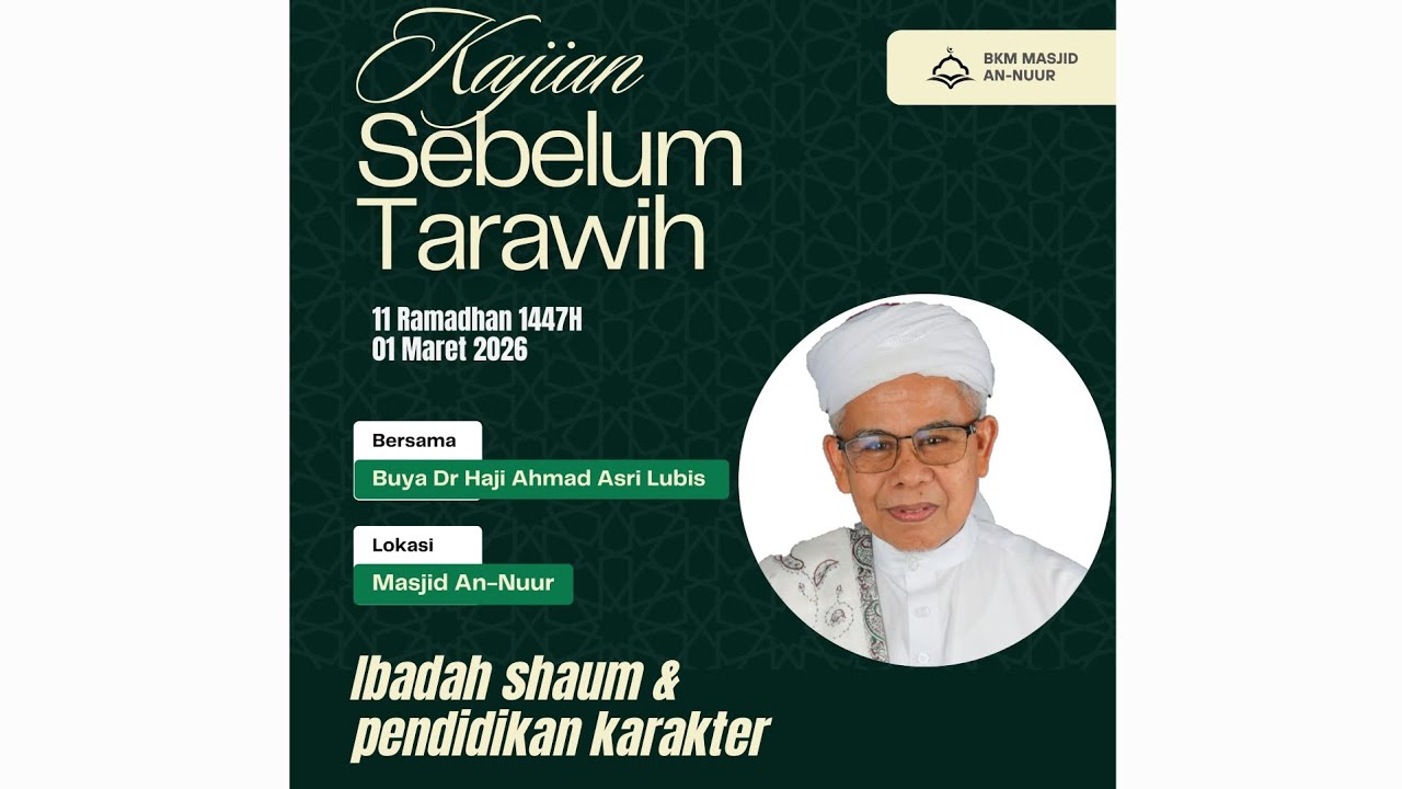 Kisah Indah Muslimat Sukses Ramadhan Bersama Buya Dr Haji Ahmad Asri Lubis 