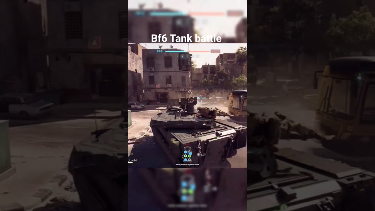 Caught in the middle of a tank battle #bf6 #battlfield #tankwarfare