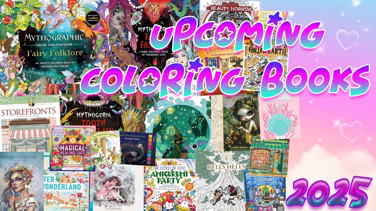 UPCOMING COLORING BOOKS OF 2025!