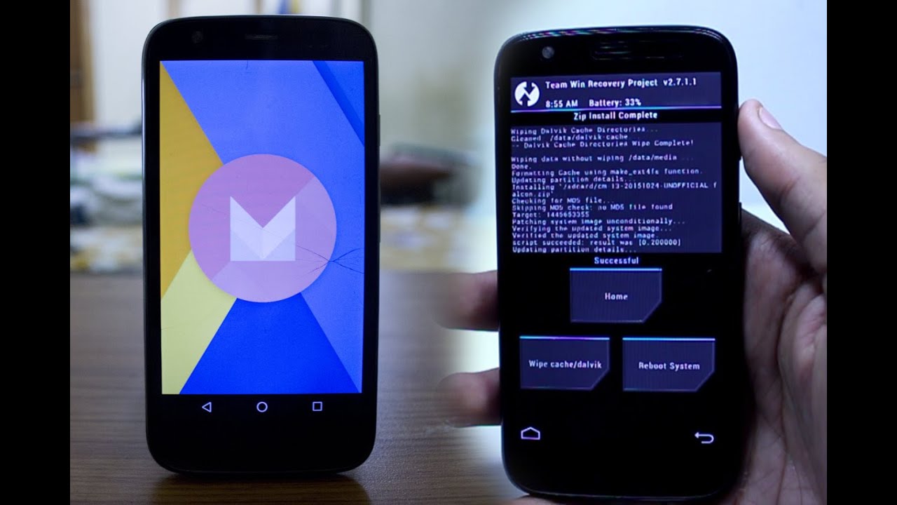 How to Install Android Marshmallow 6.0 on Moto G 1st gen 2013 - Cyanogen Mod 13 on XT1033/XT1032