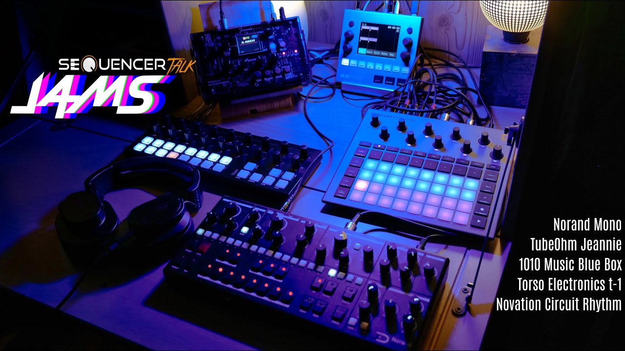 Torso Electronics t-1 - TubeOhm Jeannie - Norand Mono - Novation Circuit Rhythm / SequencerTalk Jams