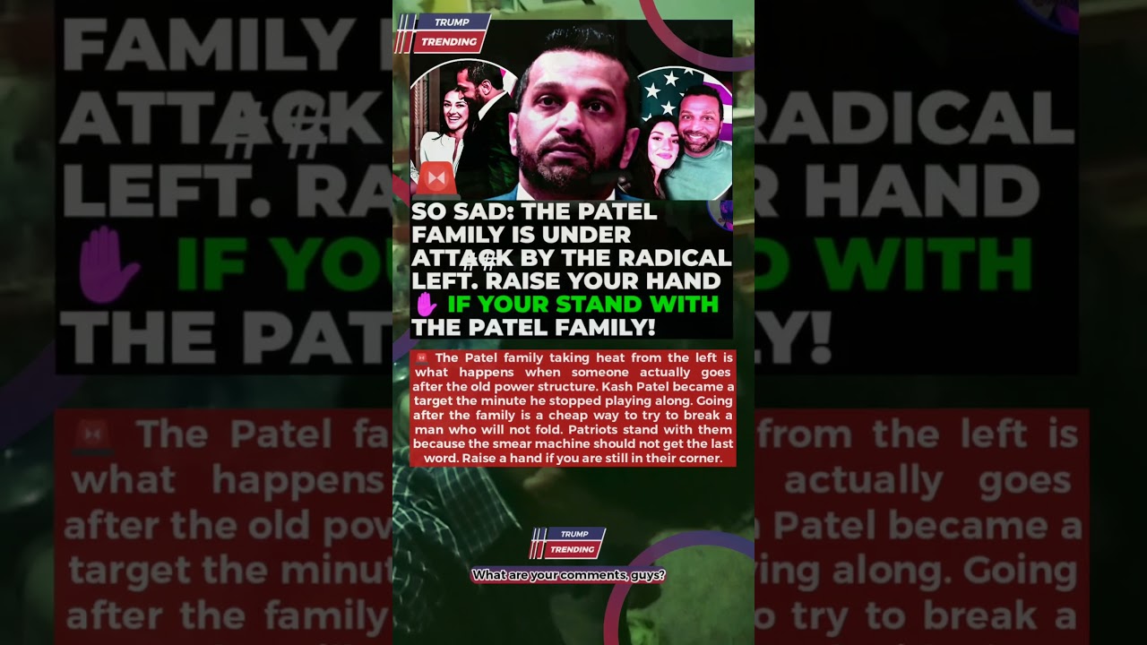 Kash Patel and His Family Face Public Scrutiny&mdash;What Is Behind the Latest Controversy? 🤔 #BreakingNew