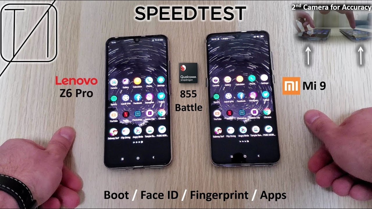 Lenovo Z6 Pro vs Xiaomi Mi 9 Speed Test