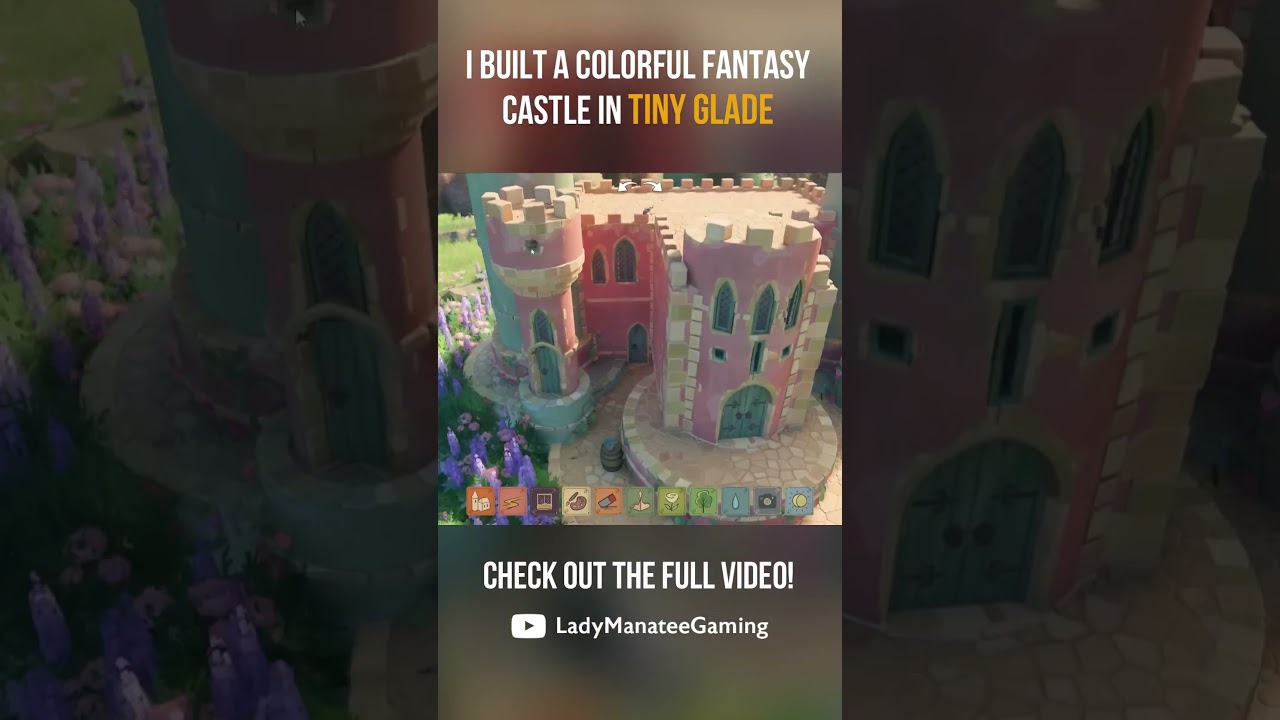 Building a Colorful Fantasy Castle in Tiny Glade #tinyglade #relaxing #gameplay