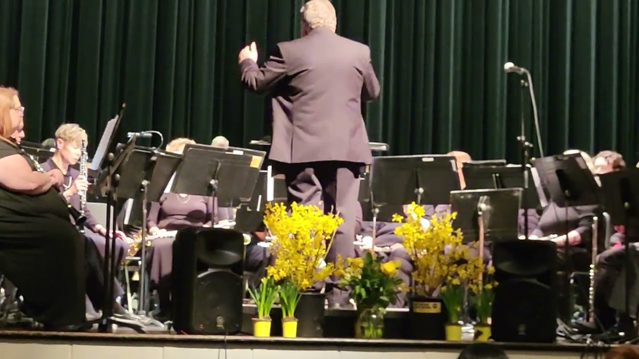 Mike Quinn playing Harmonica with the Roanoke Valley Community Band