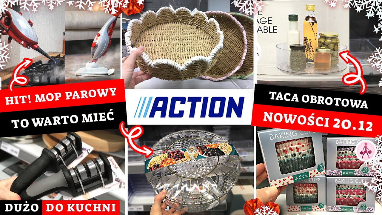 ACTION CUDNE TACE! 😍 OBROTOWE PATERY 😱 NOWOŚCI 20.12!! 💥💥💥 MOP PAROWY 🔥
