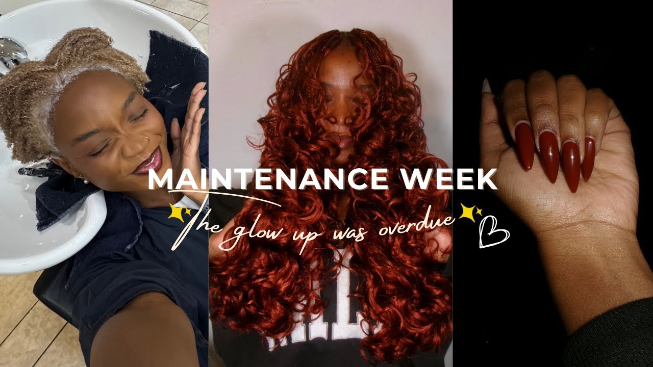 A week of becoming that girl again | (ginger French curls, wax & nails!)