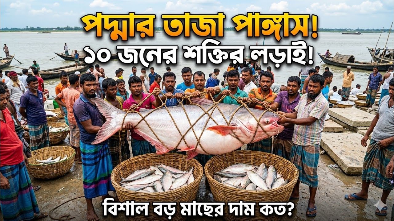 পদ্মানদীরসেরাপাঙ্গাসওরূপালীইলিশ'মাছেরদাম   অনেকইকমযাচ্ছে'আর'জেলেভাইদেরতেলেরসংকট   