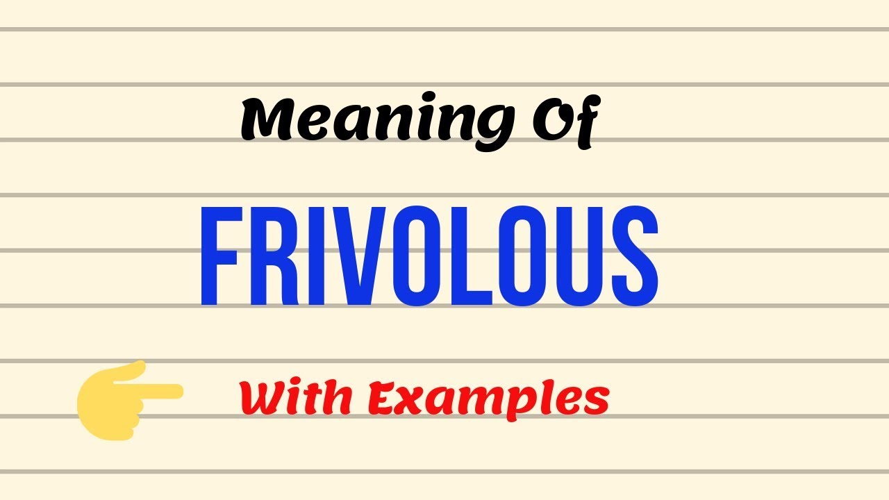 Meaning Of Frivolous || English Vocabulary Lessons || Urdu/Hindi
