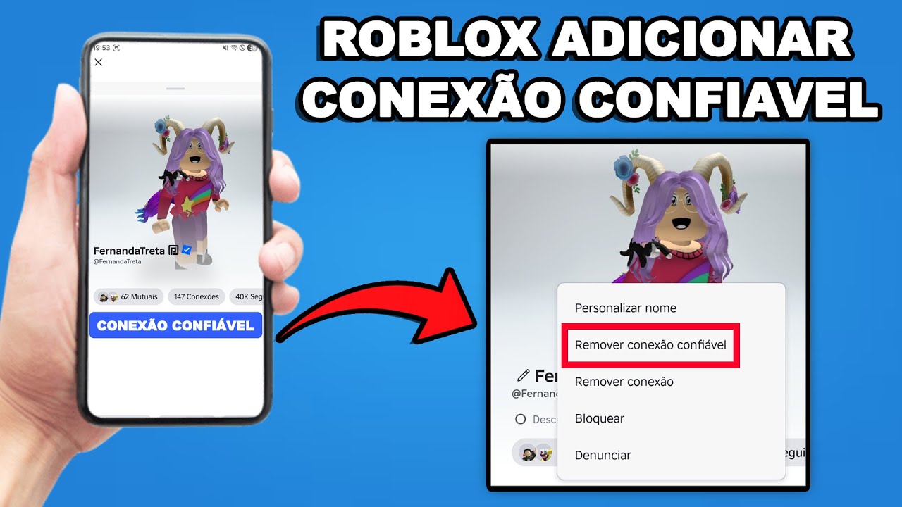 COMO ADICIONAR SEU AMIGO COMO CONEX&Atilde;O CONFI&Aacute;VEL NO ROBLOX