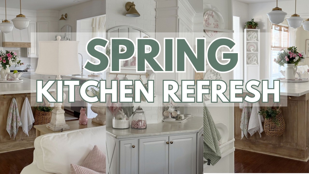 SPRING KITCHEN REFRESH 🌷 Simple Decorating Ideas for a Cozy Seasonal Kitchen