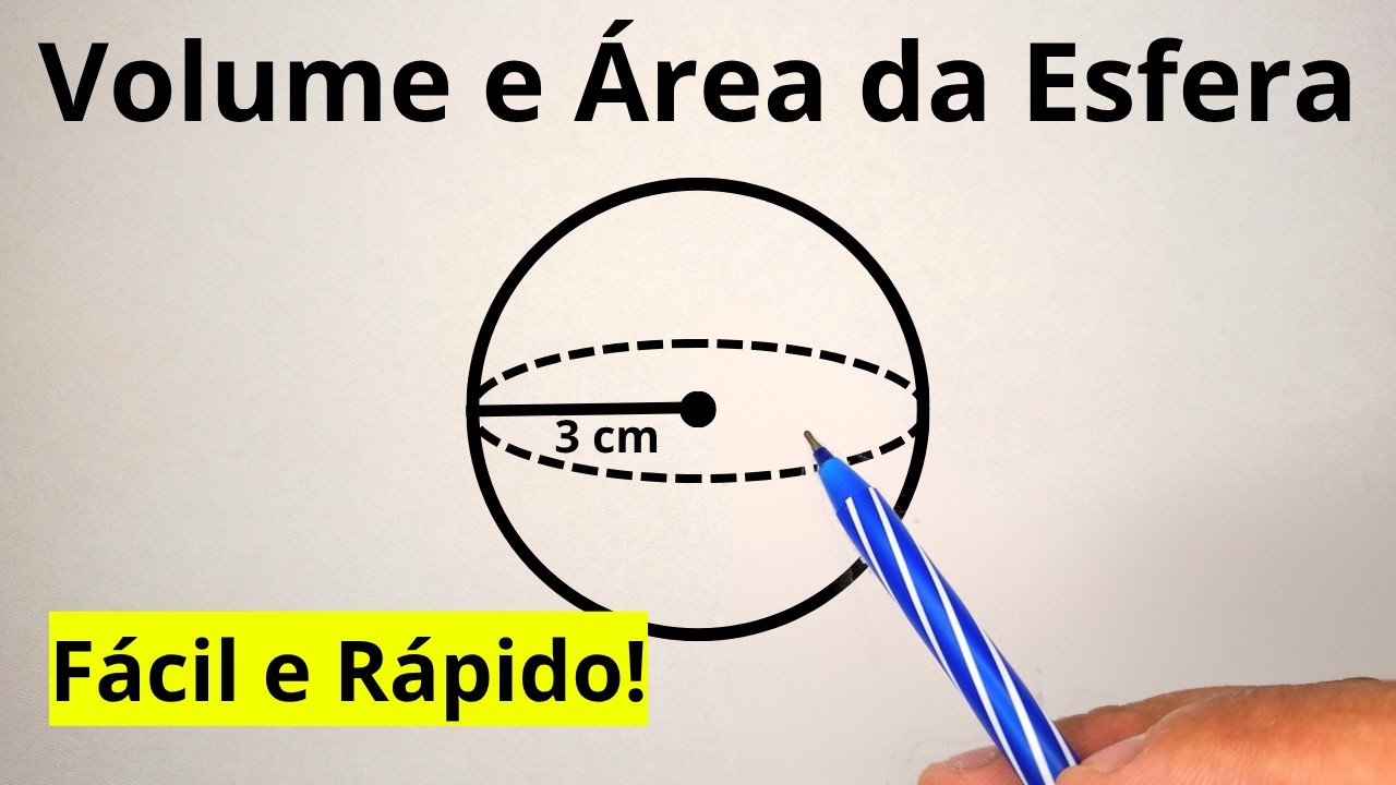 TODAS AS FÓRMULAS DE ESFERA EM UMA ÚNICA AULA!