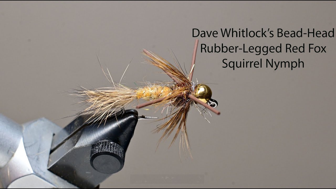Dave Whitlock Bead-Head Rubber-Leg Red Fox Squirrel Nymph