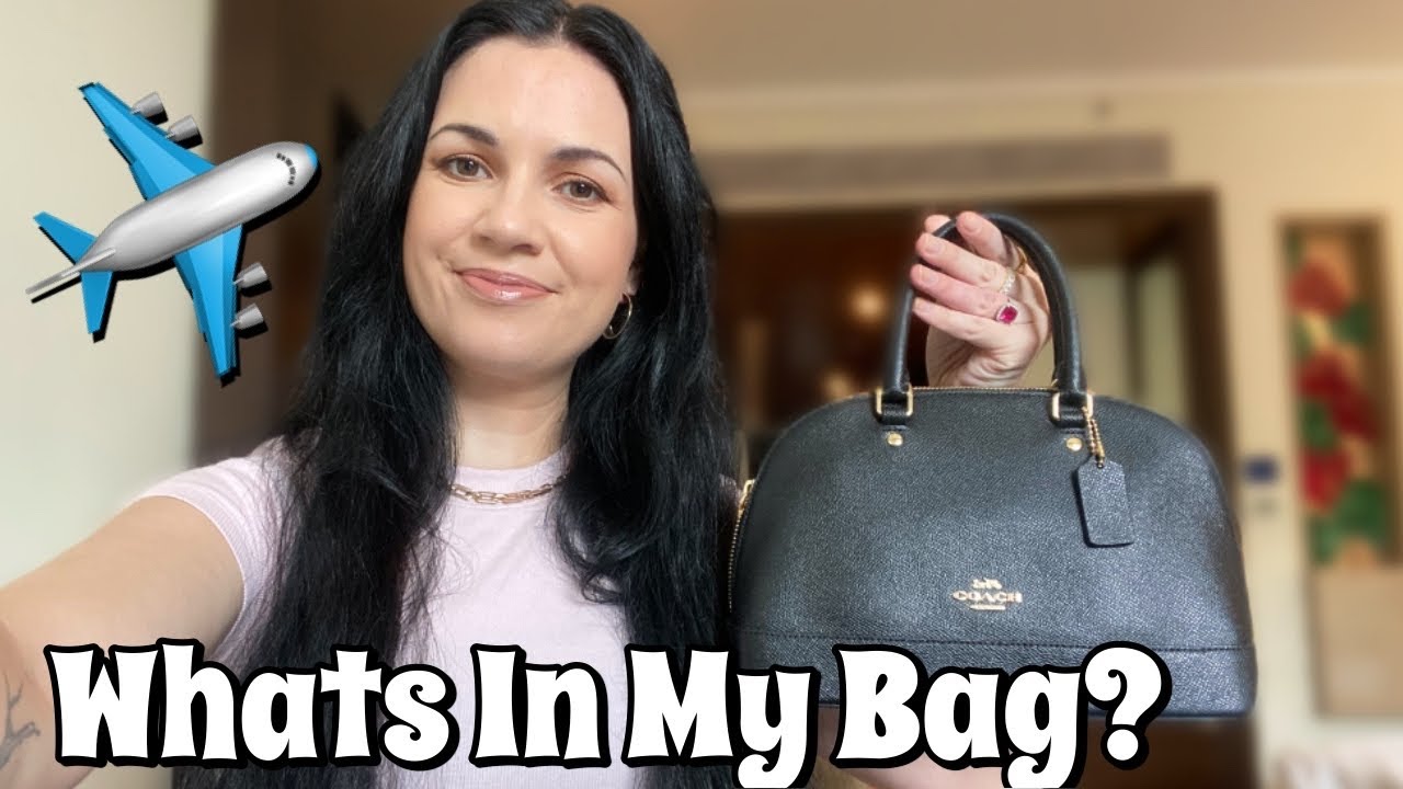 What’s In My Bag? Travel Edition! Coach Mini Sierra Satchel