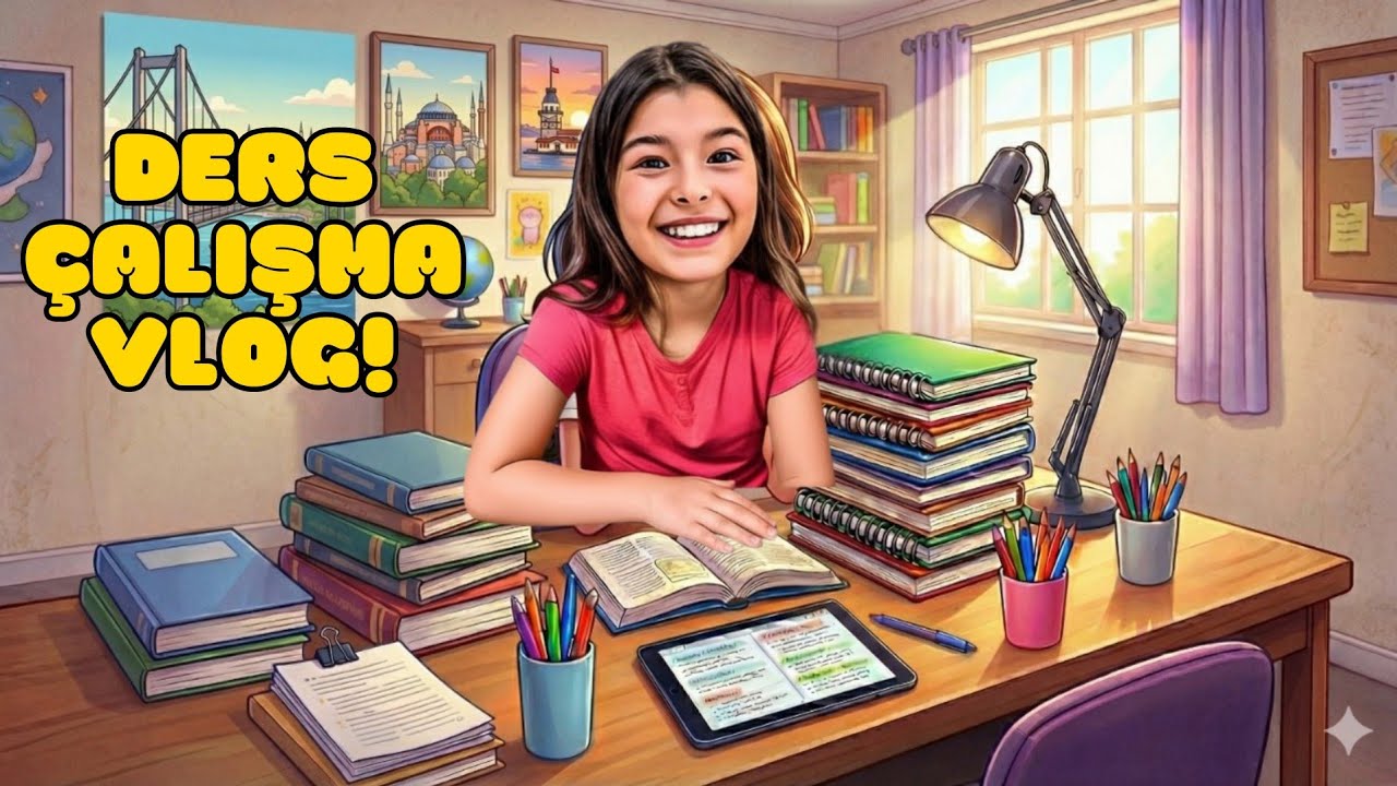 ÇOK İSTENEN VİDEO GELDİ! ⚡BENİMLE DERS ÇALIŞMA VLOG!