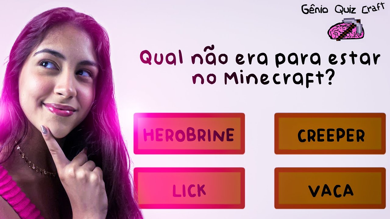 Testando meu CONHECIMENTO sobre MINECRAFT no GÊNIO QUIZ!