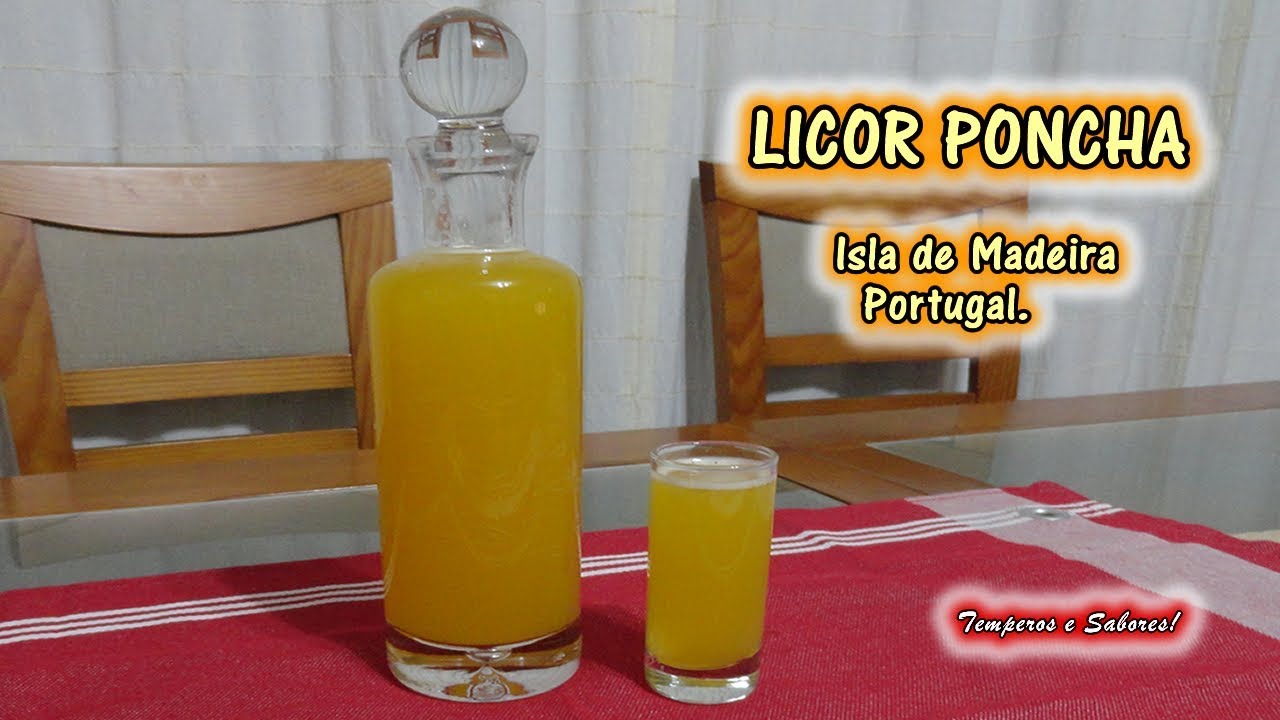 LICOR PONCHA de la Isla de Madeira Portugal, super delicioso, fácil y económico
