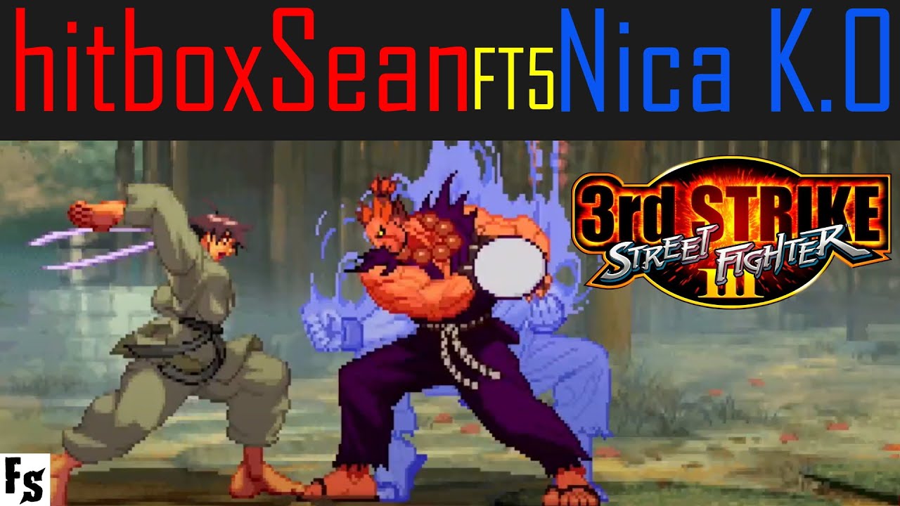 Street Fighter III: Third Strike - hitboxSean [Makoto] vs Nica K.O [Gouki] (Fightcade FT5)