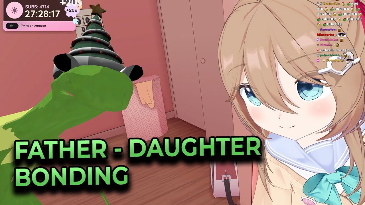 Моменты сближения Нейро и Ведала в VRChat
