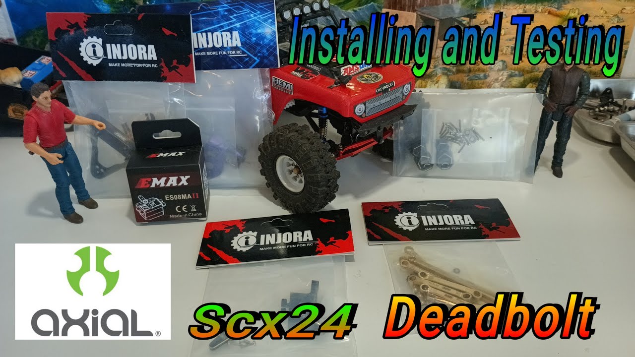 Installing Injora upgrades / testing - Axial Scx24 Deadbolt #injora #axialscx24