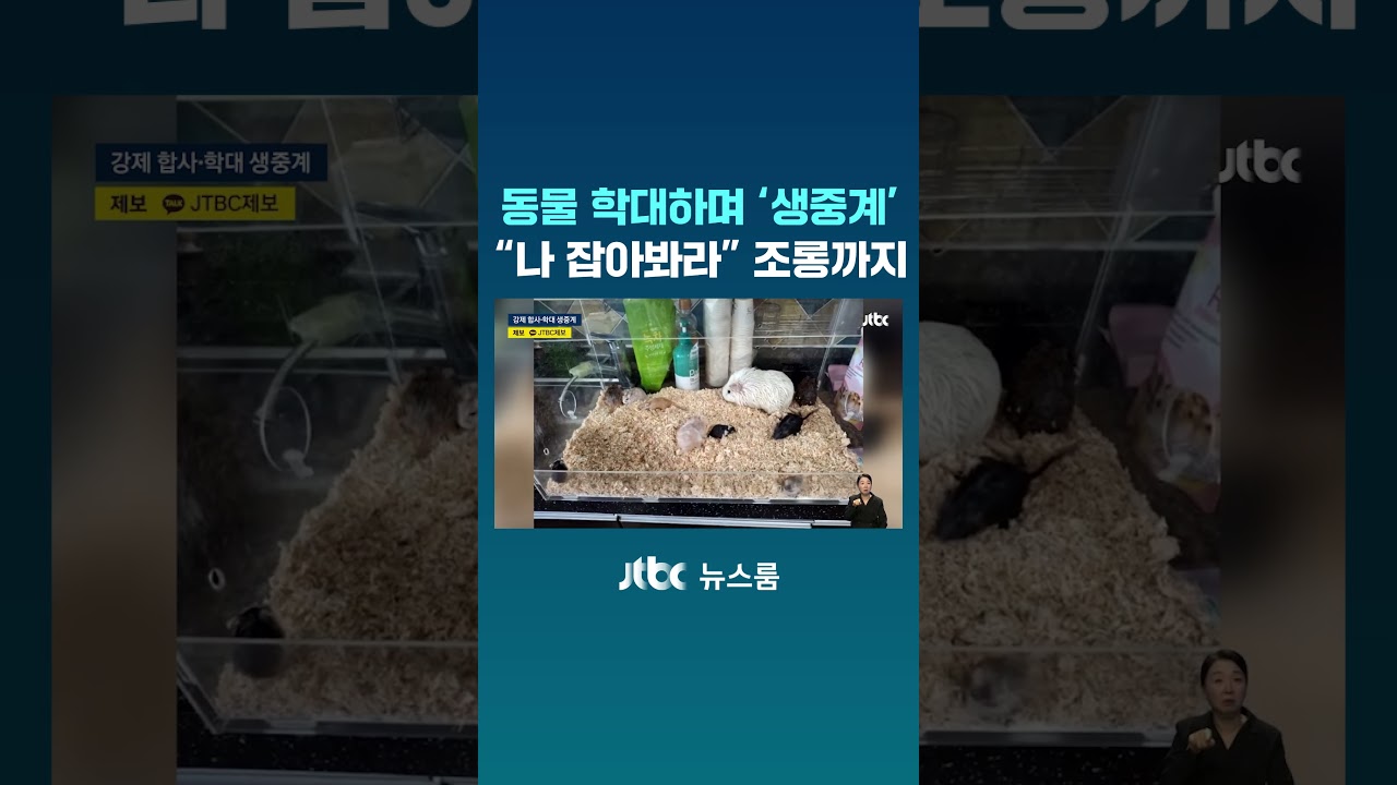 동물 학대하며 '생중계'&hellip;