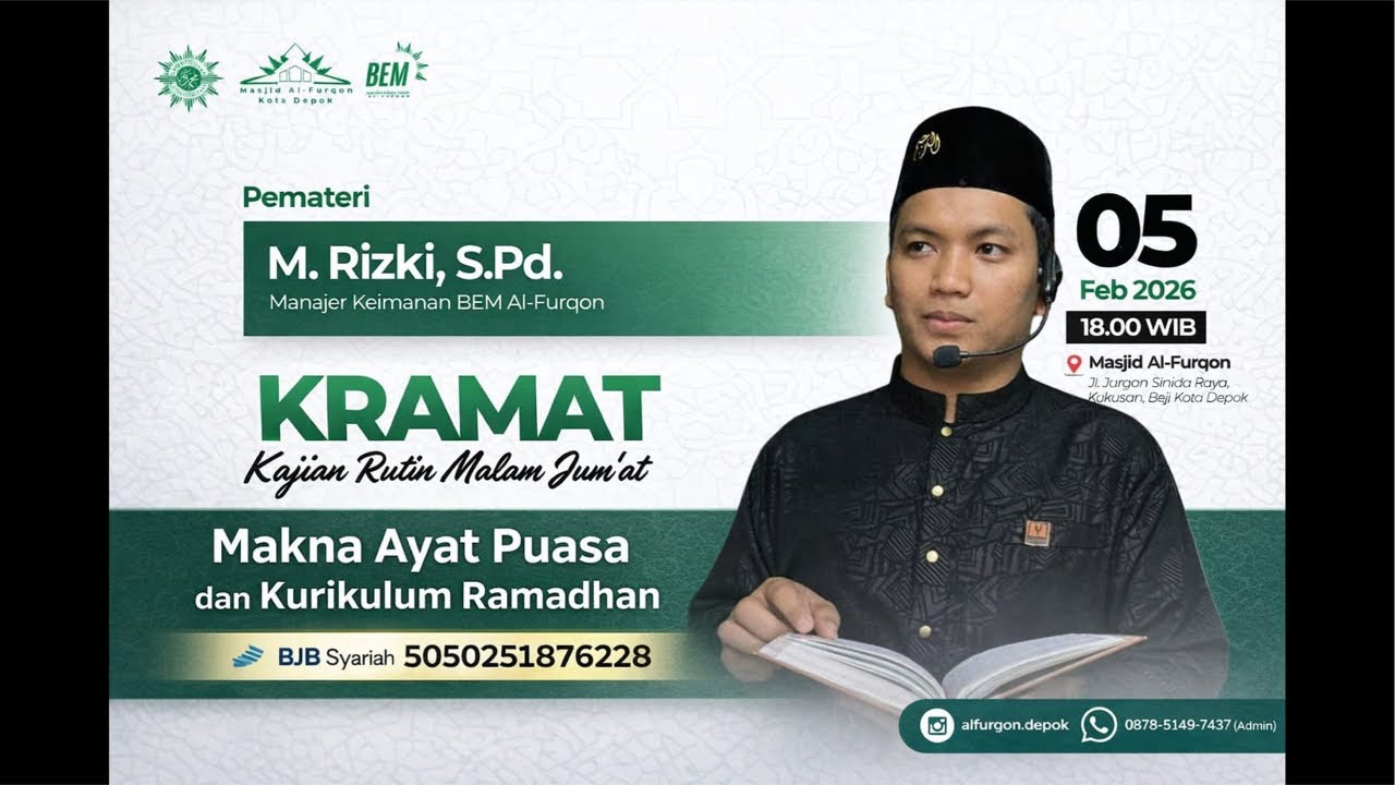 KRAMAT : Makna Ayat Puasa dan Kurikulum Ramadhan