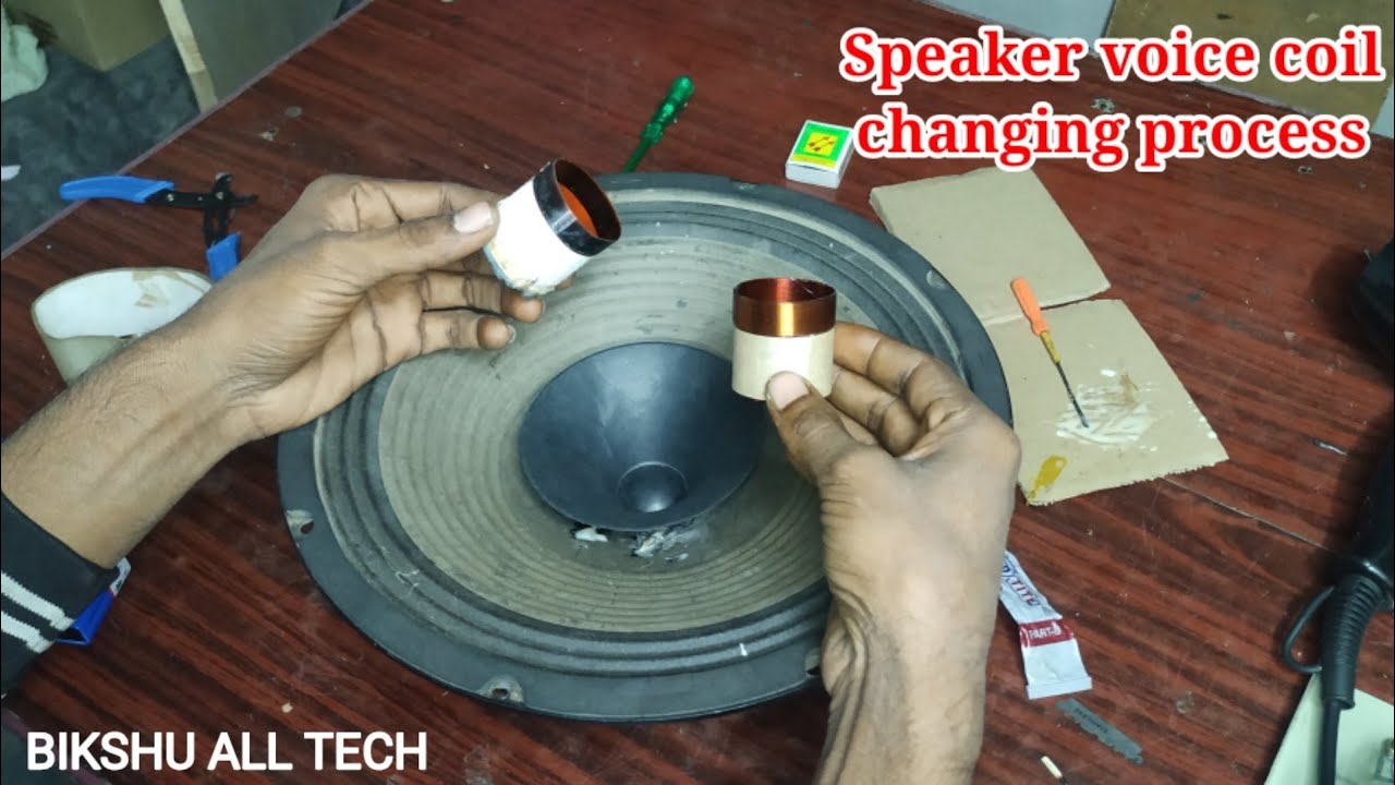 how to change speaker voice coil | speaker repair | in telugu