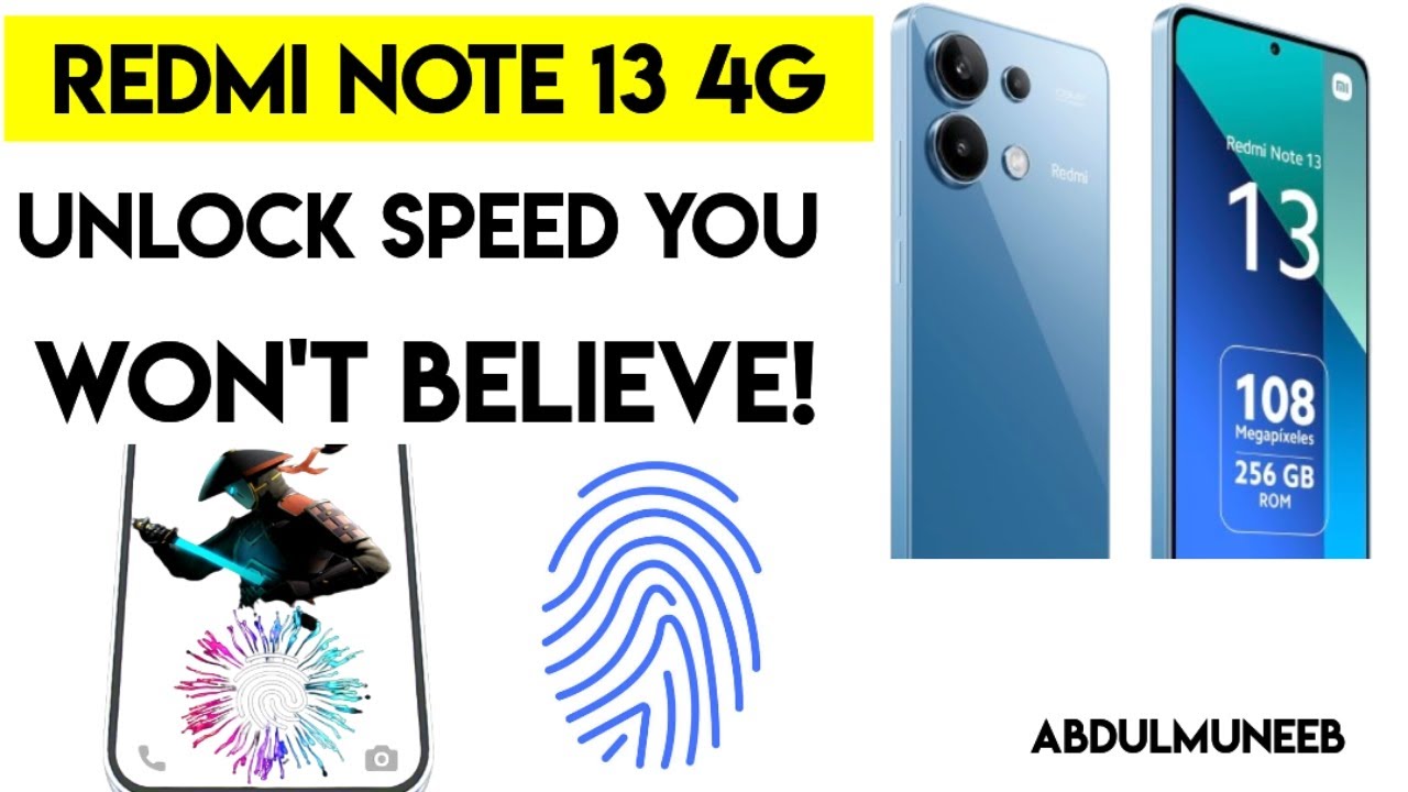 Redmi Note 13 4G: Unlock Speed You WON'T BELIEVE! #redminote13