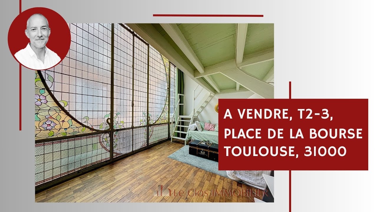 A VENDRE - Place de la Bourse TOULOUSE appartement T2-3 plein de charmes - au calme absolu