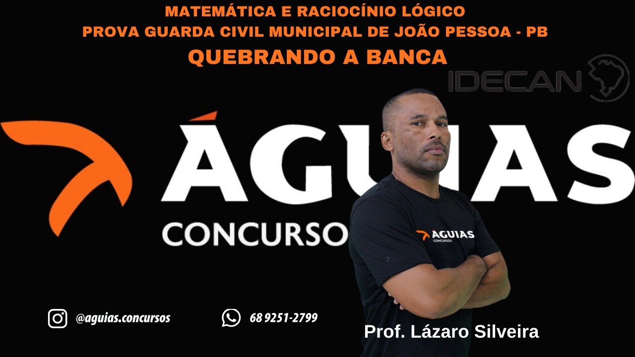 PROVA DE RLM GUARDA CIVIL MUNICIPAL DE JOÃO PESSOA