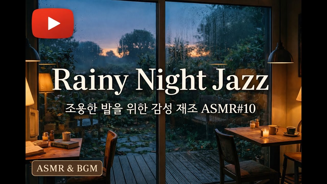 Rainy Night Jazz – 조용한 밤을 위한 감성 재즈 ASMR#1000subscriber 