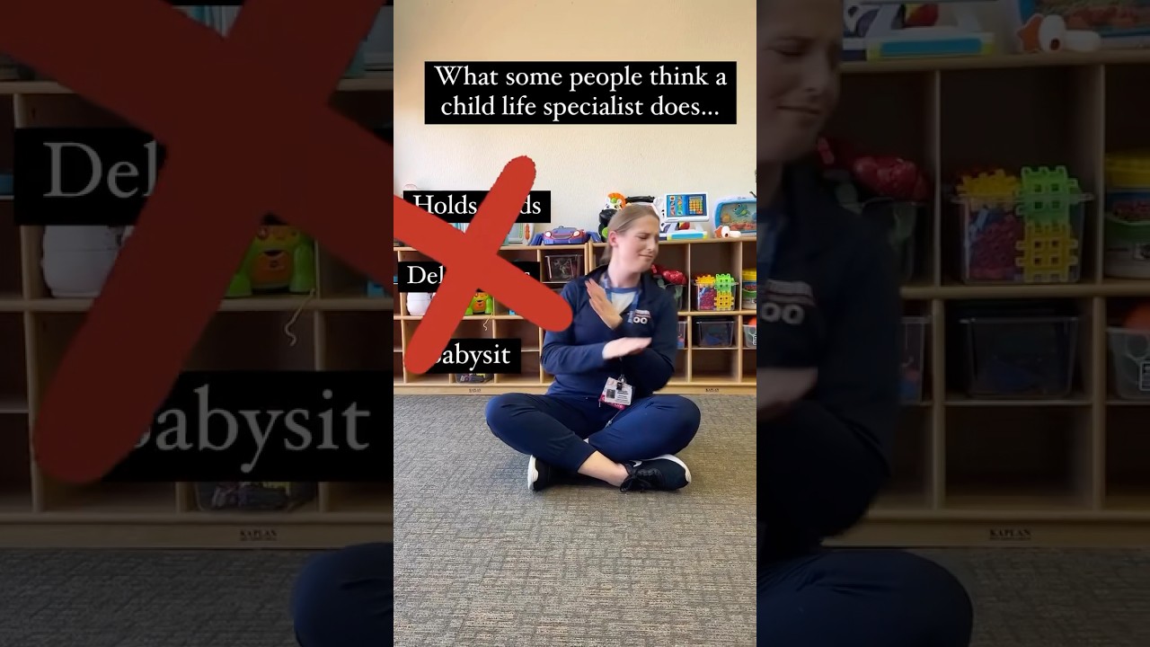 What you THINK a Child Life Specialist does vs. what they ACTUALLY do. 👀