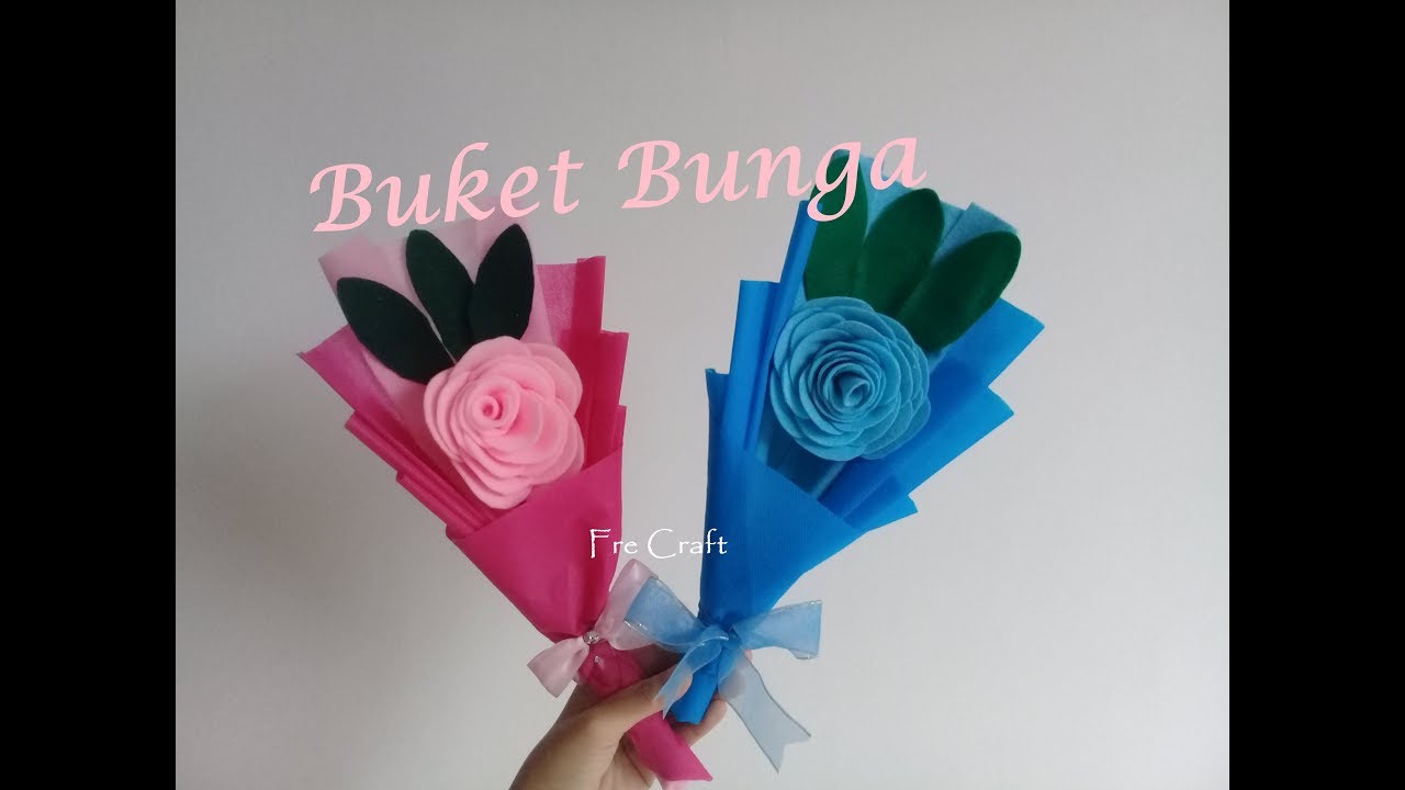 Bouquet Flower | Tutorial Membuat Buket Bunga dari Kain Flanel